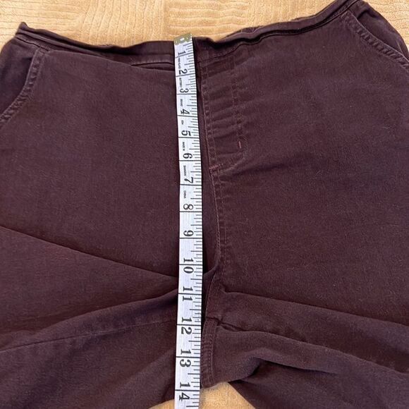 1 pr pink Diane Gilman 1 pr brown Denim & co shorts size 8 both are stretchy EUC - Picture 12 of 15